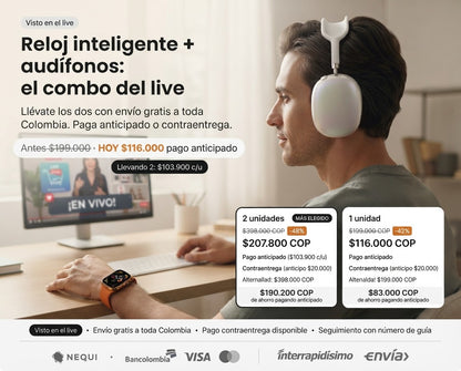 Reloj más Audifonos