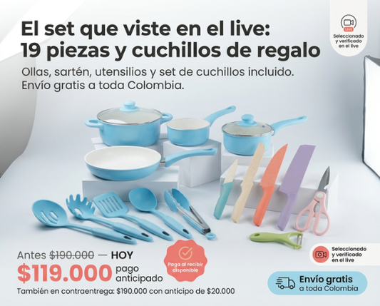 Set 13 Piezas, GRATIS Juego Cuchillos