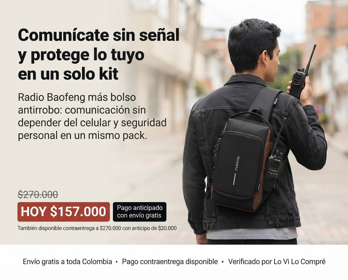 Radio Baofeng más Bolsoantirrobo