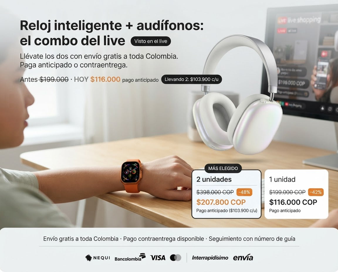 Reloj más Audifonos