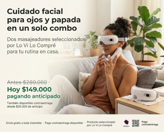 Combo Masajeador Facial Ojos Mas Papada