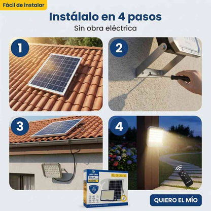 ILUMINA TU EXTERIOR GRATIS Y SIN CABLES — REFLECTOR SOLAR JORTAN™ 500W